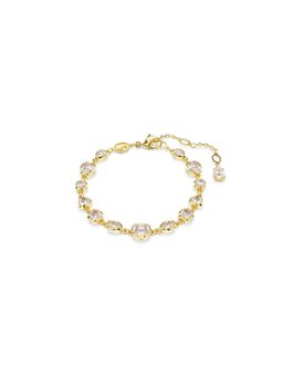 SWAROVSKI - Imber Tennis Bracelet, Mixed Cuts, White, Gold-Tone Plated (M)