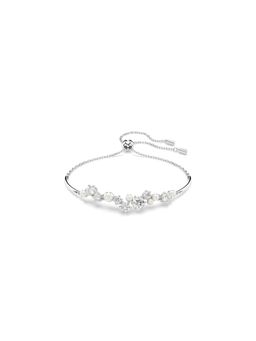 SWAROVSKI - Constella Bracelet, Crystal Pearl, Round Cuts, White, Rhodium Plated (M)