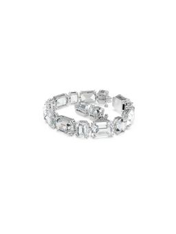 SWAROVSKI - Millenia Tennis Bracelet, Octagon Cut, White, Rhodium Plated