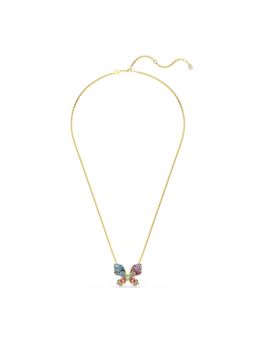 SWAROVSKI - Idyllia Pendent And Brooch, Mixed Cuts, Pave, Butterfly, Gold-Tone Plated
