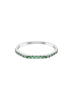 SWAROVSKI - Matrix Bangle, Baguette Cut, Octagon Shape, Green, Rhodium Plated