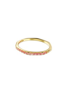 SWAROVSKI - Matrix Bangle, Baguette Cut, Octagon Shape, Pink, Gold-Tone Plated
