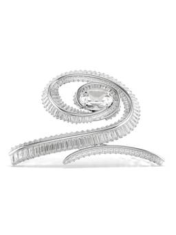 SWAROVSKI - Ariana Grande X Hair Clip, Crystal Pearl, Baguette Cut, White, Rhodium Plated