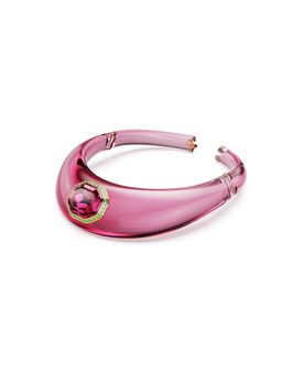 SWAROVSKI - Dulcis Choker, Octagon Cut, Pave, Pink, Gold-Tone Plated