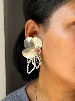 KIHOY - Silver Drama Statement Party Drop Earrings