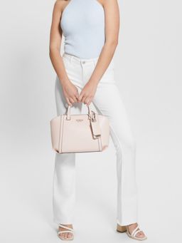 Guess - Pink Solid Leie Status Satchel Bag