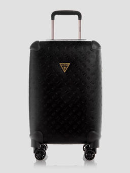 Guess - Black Textured Wilder 8 Wheeler Trolley Bag (20)