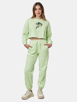 The Souled Store - Powerpuff Girls Buttercup Cotton Women Co-Ord (Set of 2)