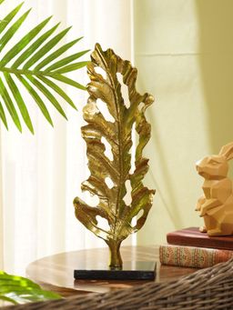 Pure Home + Living - Gold Metal Leaf on Marble Base