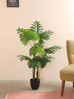 Home Bloom - Artificial Guiana Chestnut Plant for Indoor & Outdoor with Pot
