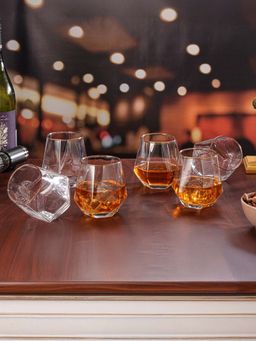 Trovea's - Golden Whiskey Glasses (Pack Of 6)