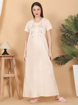 Sweet Dreams - Women Night Dress Cream