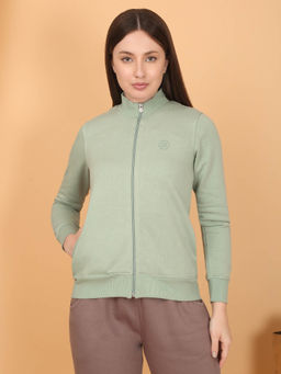 Sweet Dreams - Women Solid Sweatshirt Green