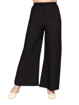 Aarika - Girls Black Solid Palazzo