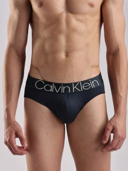 Calvin Klein - Mid-Rise Solid Navy Briefs