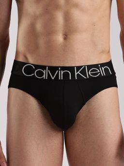 Calvin Klein - Mid-Rise Solid Black Briefs
