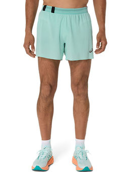 ASICS - Men Green Meta Run 5In Running Shorts
