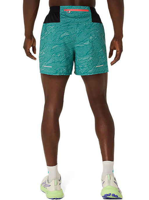 Athletic Shorts Asics Running Mens Shorts ASICS Men Green Fuji