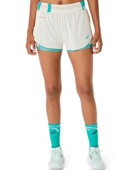 ASICS - Women White Limited Series Meta Run Split Running Shorts