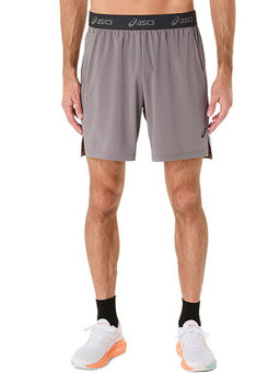 ASICS - Men Taupe Acti Breeze Solid 7In Training Shorts