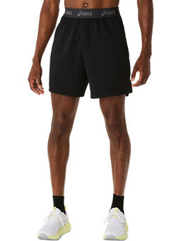 ASICS - Men Black Acti Breeze Vented Knit 7In Training Shorts