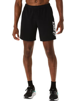 ASICS - Men Black Logo Sweat Training Shorts