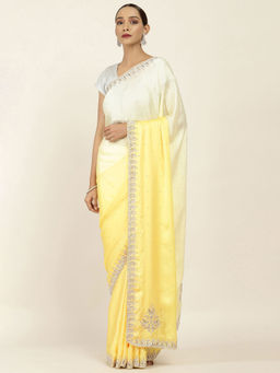 Soch - Embellished Georgette Saree with Unstitched Blouse