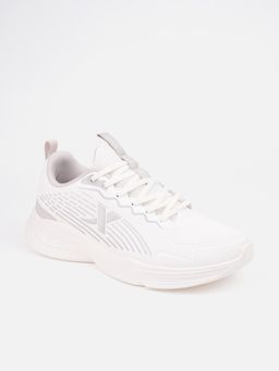 Xtep - Comfort Run Series Synthetic Ip Outsole Comfortable Running Shoes for Men, Canvas White