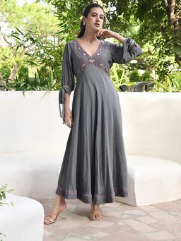 Taro India - Smoked Grey Dress