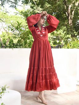 Taro India - Persian Red Dress