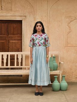 Taro India - Blue Dress