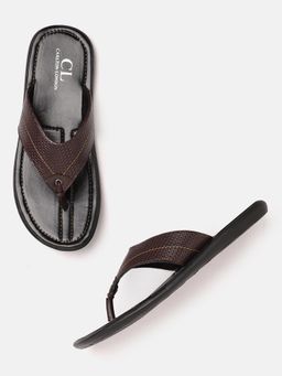 Carlton London - Textured Brown Sandals