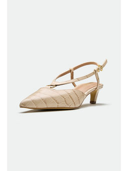 Oroh - Beige Telford Kitten Heels