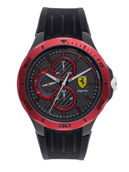 Scuderia Ferrari - Black Pista Round Dial Analog Watch - 0830721