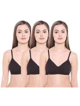 Bodycare - Pack of 3 Lightly Padded Bra In Black Colour