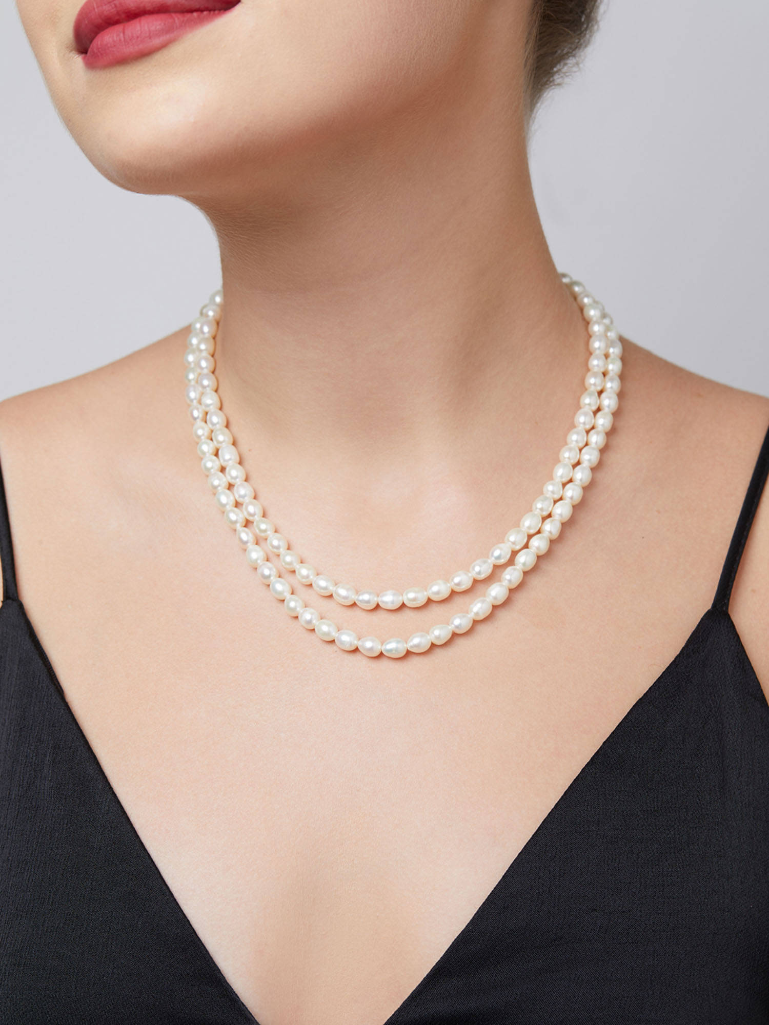 Buy Zaveri Pearls Off White Fresh Water Rice Pearls AAA+ Quality 2