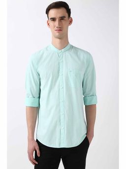 Peter England - Men Blue Slim Fit Check Shirt