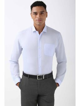 Peter England - Men Blue Regular Fit Formal Shirt
