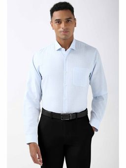 Peter England - Men Blue Slim Fit Formal Shirt