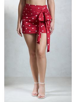 Virgio - Women's Cotton Fitted Mini High Waist Skirt