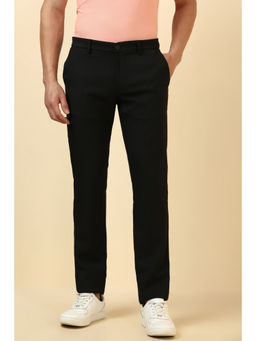 Allen Solly - Men Black Solid Casual Trouser