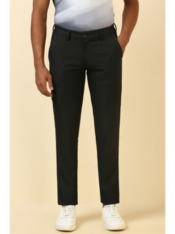 Allen Solly - Men Black Solid Casual Trouser