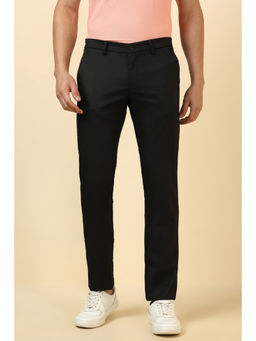 Allen Solly - Men Black Solid Casual Trouser