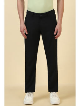 Allen Solly - Men Black Solid Casual Trouser