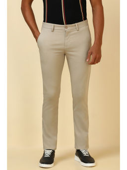 Allen Solly - Men Beige Solid Casual Trouser