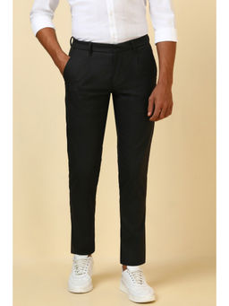 Allen Solly - Men Black Solid Casual Trouser