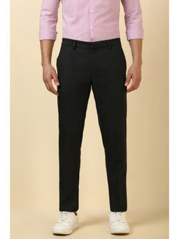 Allen Solly - Men Black Solid Casual Trouser