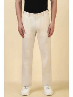 Allen Solly - Men Beige Solid Casual Trouser