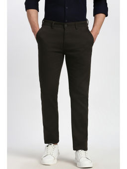 Peter England - Men Brown Super Slim Fit Casual Trouser