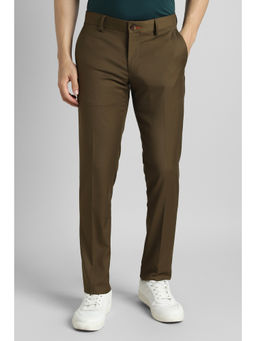 Simon Carter - Men Brown Solid Casual Trouser